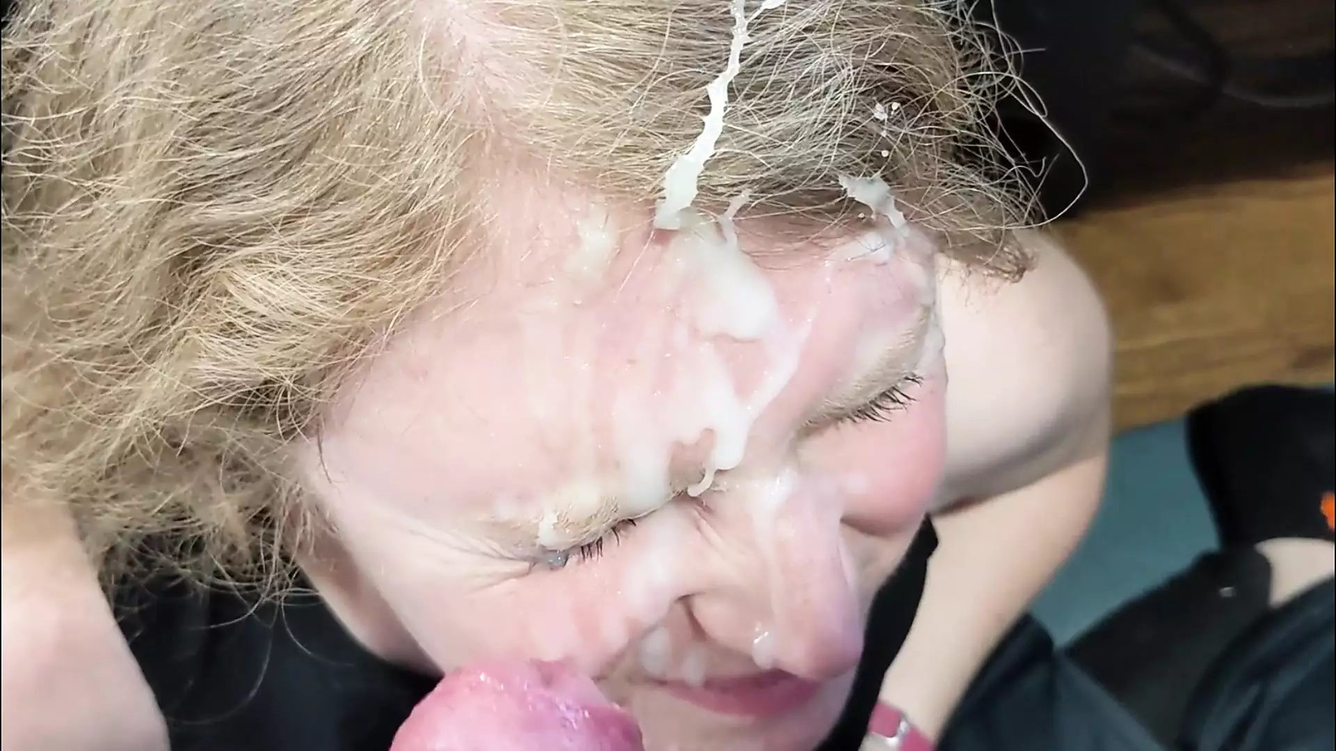 Amateur Redhead Wife Facialized - Close Up POV Blowjob