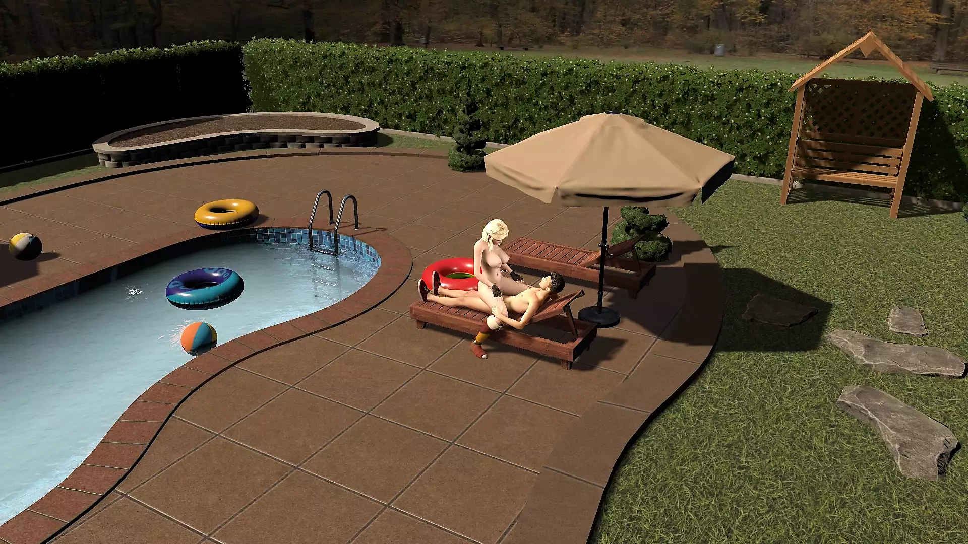 Princess Zelda Is Having Sex Next to the Pool