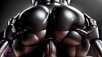 Black Sex Robot Let You Use Her Ass To Cum Inside - [Close-up / POV / AI]