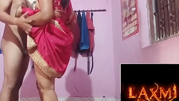 Indian beautiful stepmom get fucked by her young amateur stepson in doggy style real standing in bathroom hardcore doggy style full Hindi audio homemade sex video.