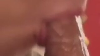 Slow mo closeup blowjob