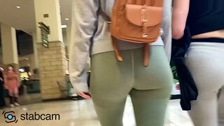 Beautiful bouncy tight teens walking