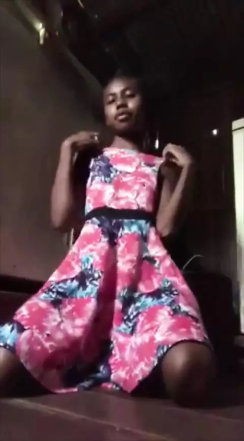 Skinny African Girl Squirting, Creaming and Showing Her Cute Shaved Little Asshole for Daddy...