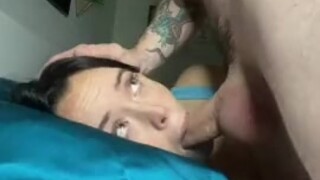 Young teen baddies sucking cock and cumshot