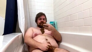 shit pig eater in the tub