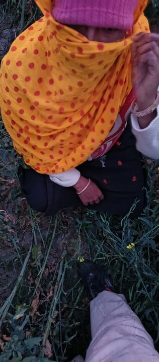 Outdoor sex. Sister-in-law left in the mustard field