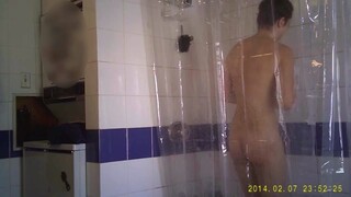 Brunette milf voyeur shower