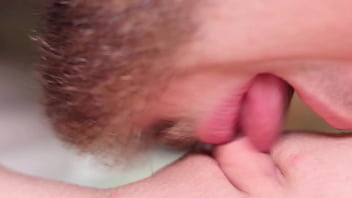 Close up CLIT LICKING! Pussy licking, pussy fingering, loud moaning real female orgasm!