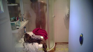 Big Tits teen voyeur shower