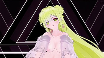 Azur Lane Janus Hentai Hot Sexy Dance Transparent Lingerie Song HA AOA Mmd 3D Blonde Hair (CLIP)