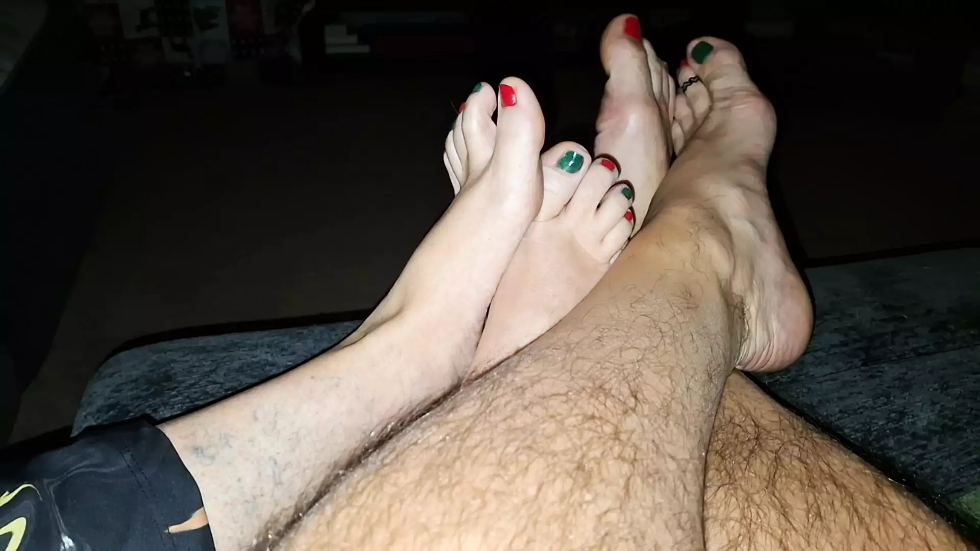 Who will drench our toes in cum?