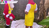 AFRICA SEX. SANTA CLAUS SHOWS UP WITH GIFTS OF BIG COCK. PLEASE SUBSCRIBE TO RED