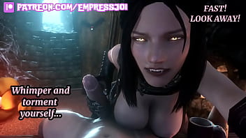 Hentai JOI - The Queen Of Villains Dominates You (femdom, footjob, sensory deprivation)