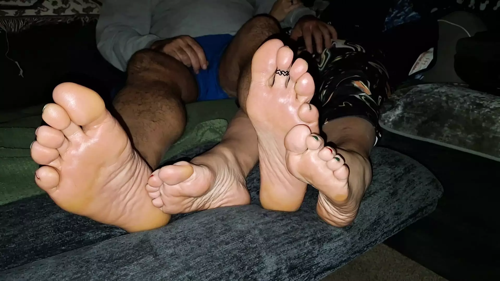 Playing Footsie on Christmas eve