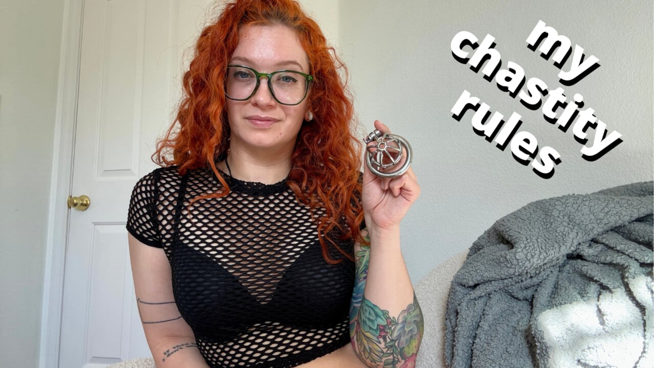 pleasure Domme's chastity rules - how I'd keep you locked up, JOI, CEI - full video on Veggiebabyy Manyvids