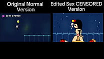 Side Of The Difference of Rhythm Heaven Fever (Original Normal Version VS  Sex CENSORED version