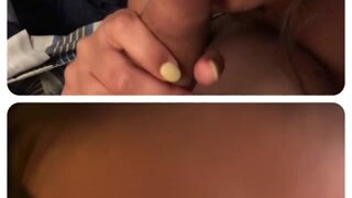 Ex and current Gf sucking my dick