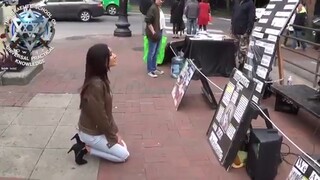 Liberals kissing the boots of black men in public