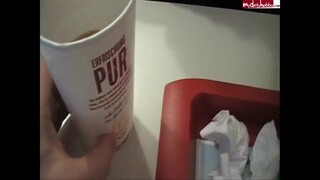 Drink Her Piss in McDonalds