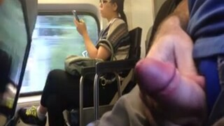 Flasher Cums in Train