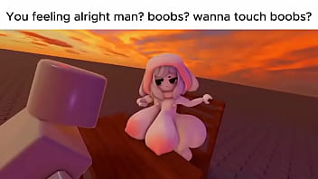 La chica roblox mueve sus tetas grandes