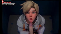 Tracer Do Hot Blowjob For Сoncert Tickets In Club Toilet | Overwatch Porn 4k