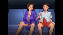 Let's Play - Summertime Saga, Blowjob on the couch