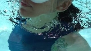 Asian Girl Underwater