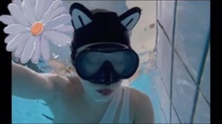 Asian Girl Underwater