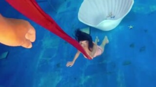 Asian Girl Underwater