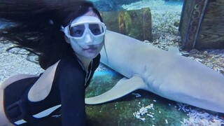 Asian Girl Underwater