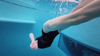 Asian Girl Underwater