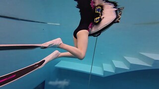 Asian Girl Underwater