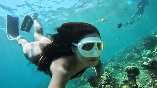 Asian Girl Underwater