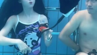 Asian Girl Underwater