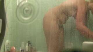 unaware shower wife