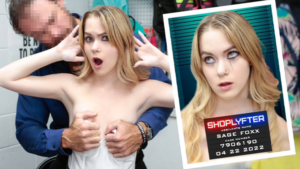 Shoplyfter - Small Titted Teen Thief Sage Fox Gets Caught Red-handed