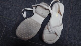 Cum in Chinese Dance teacher's sandals