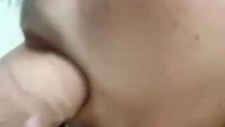 Small whore forced to suck cum in the mouth