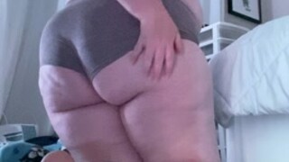 obedient fat girl in underwear teasing