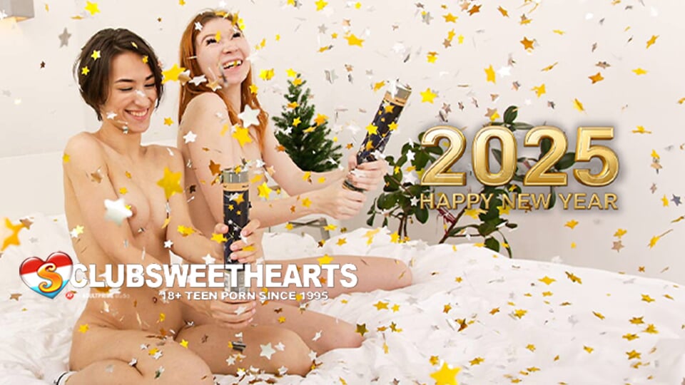 Happy New Year with Lesbians Danise & Mia By ClubSweethearts