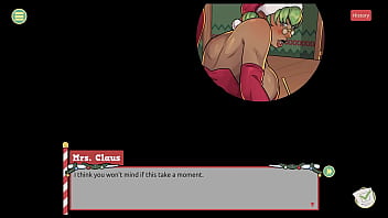 Claus' Secret Surprise [ XMAS HENTAI Game ] Ep.3 Mrs santa tease us with her underskirt ANAL plug !