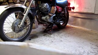 sexy asian hard revving motor in brown pantyhose