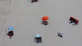 Haulover nude beach drone flyover