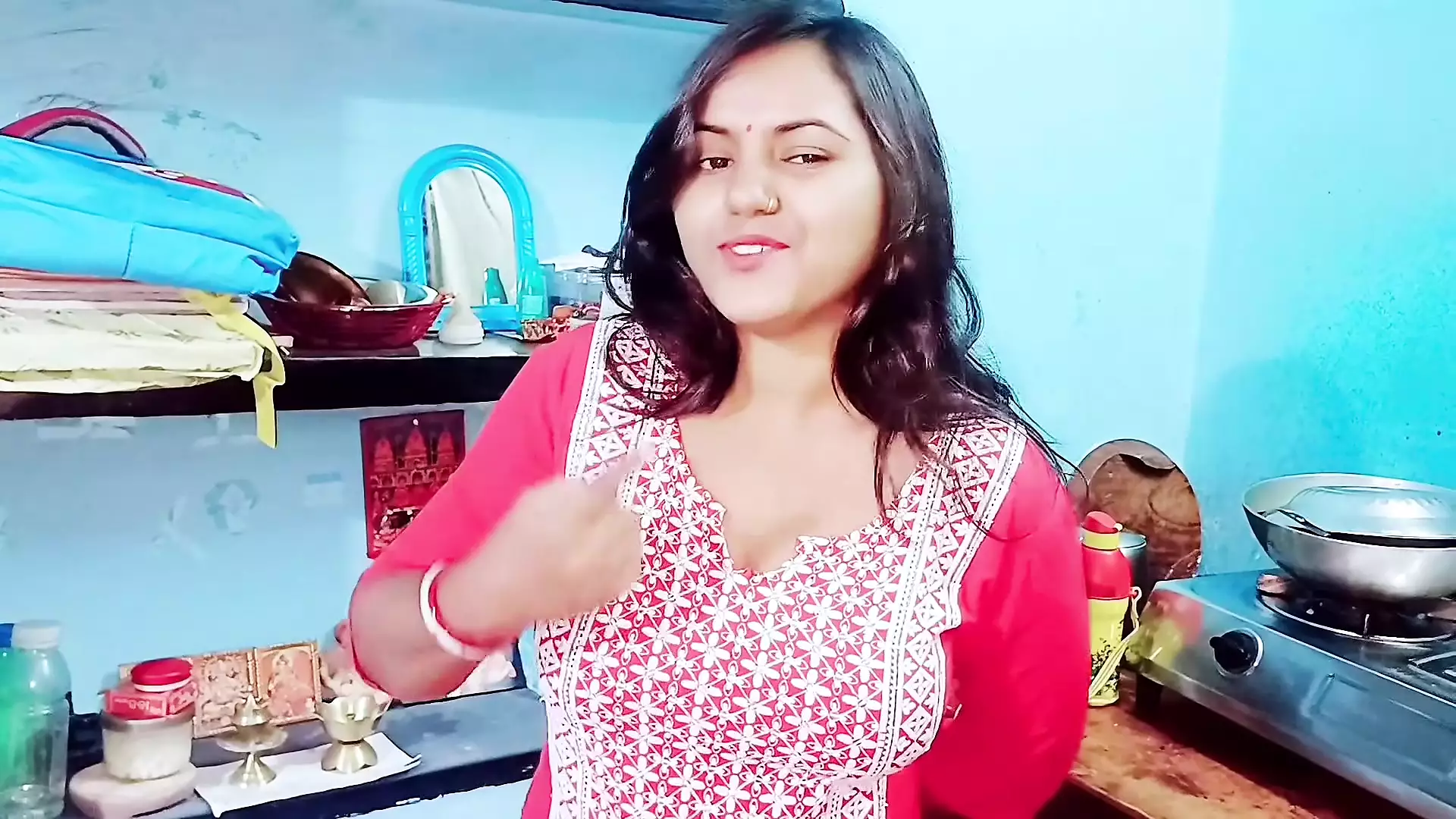 School uniform desi village girl video