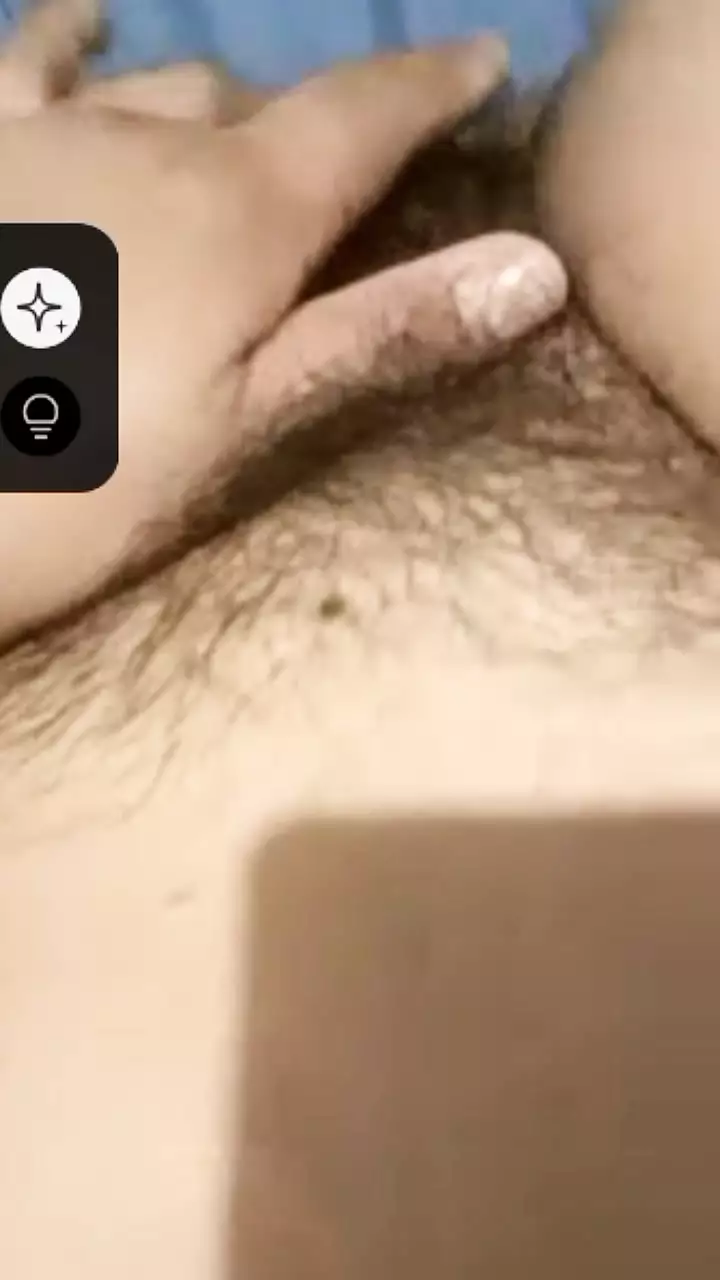 Young girl with hairy pussy likes to send videos touching her pussy