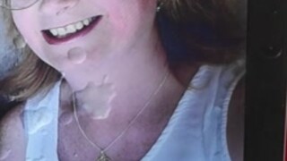 Giving my freckly auntie my big white sticky load