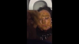 Scat Toilet slave BBWendi eats her masters shit