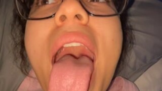 Tongue out teen