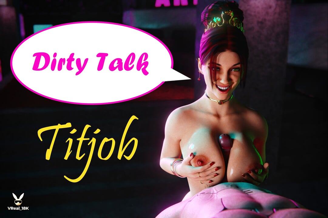 Dirty Talk Titjob - your dick will explode between the tits of Scarlet Fyre, our new OC